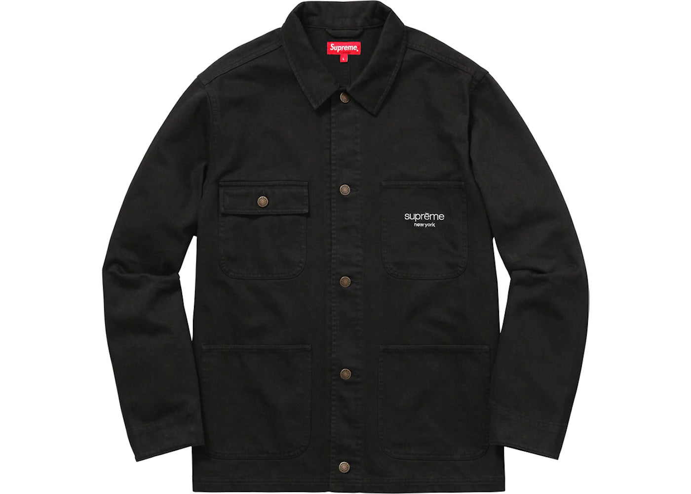 Supreme Denim Chore Coat Black