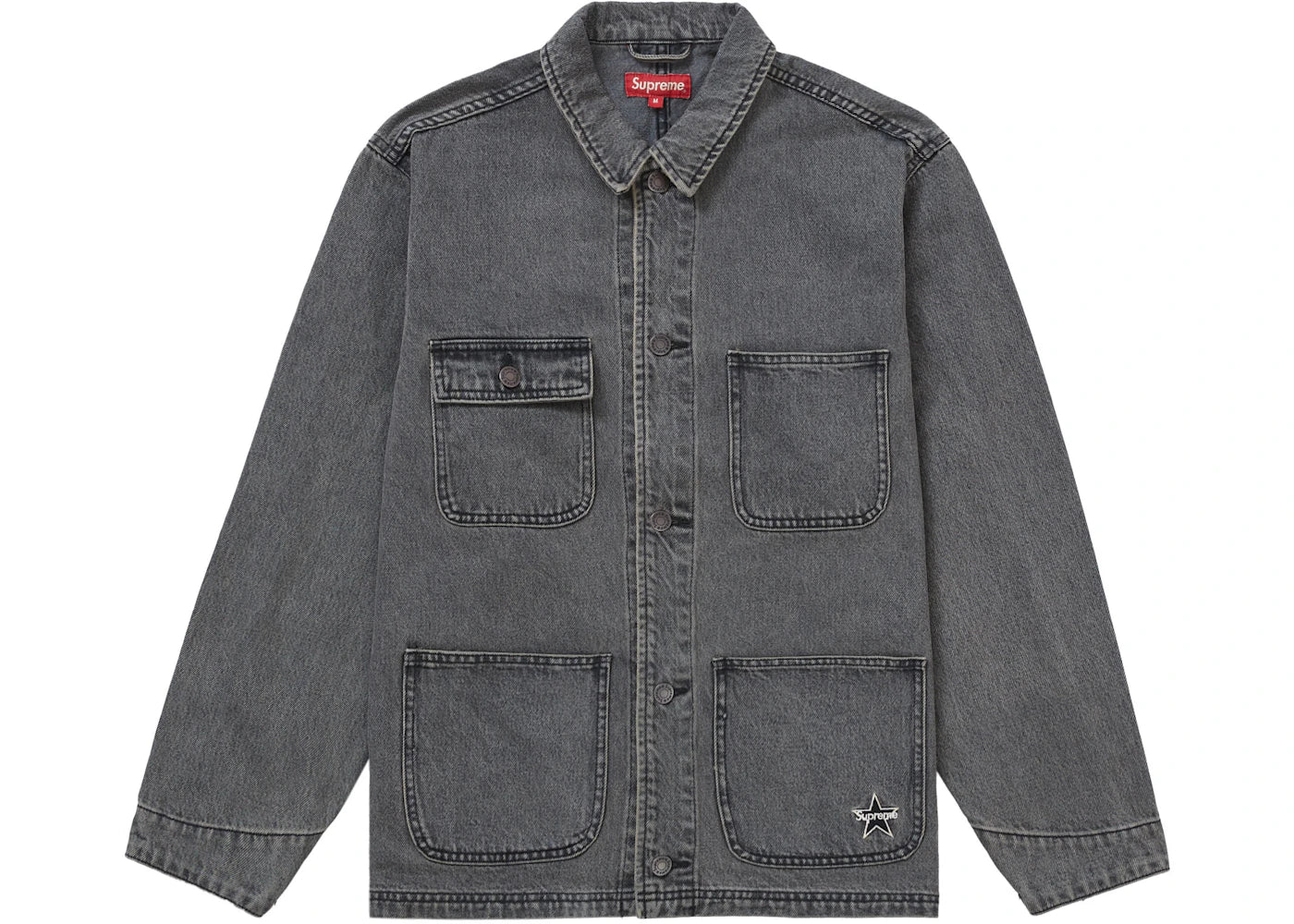 Supreme Denim Chore Coat Coat (SS22) Black