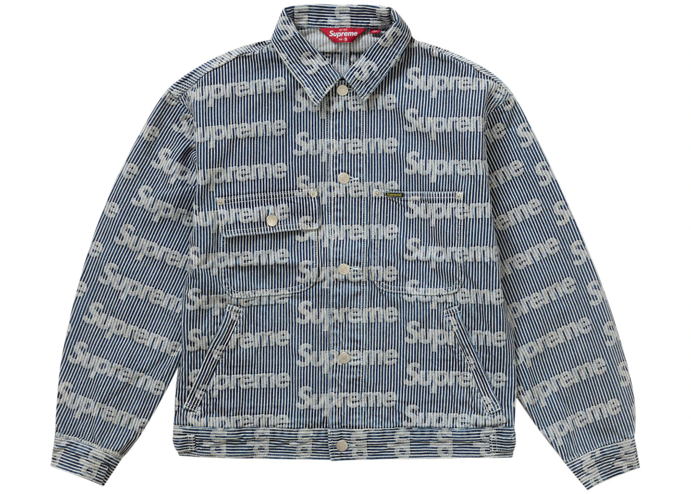 Supreme Denim Chore Trucker Jacket Stripe