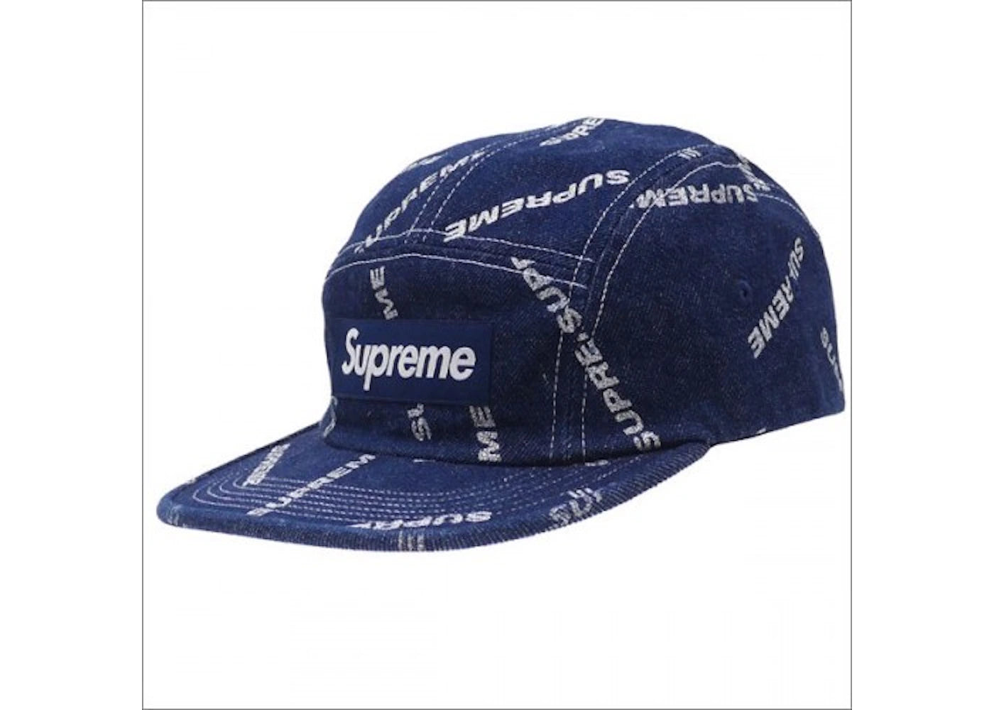 Supreme Denim Logo Blue