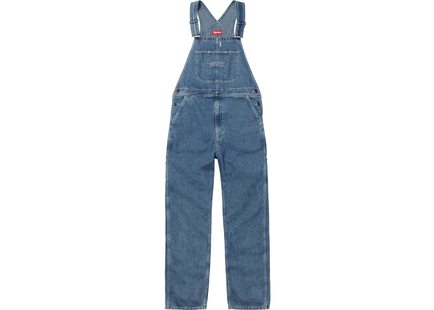 Supreme Denim Overalls Washed Blue