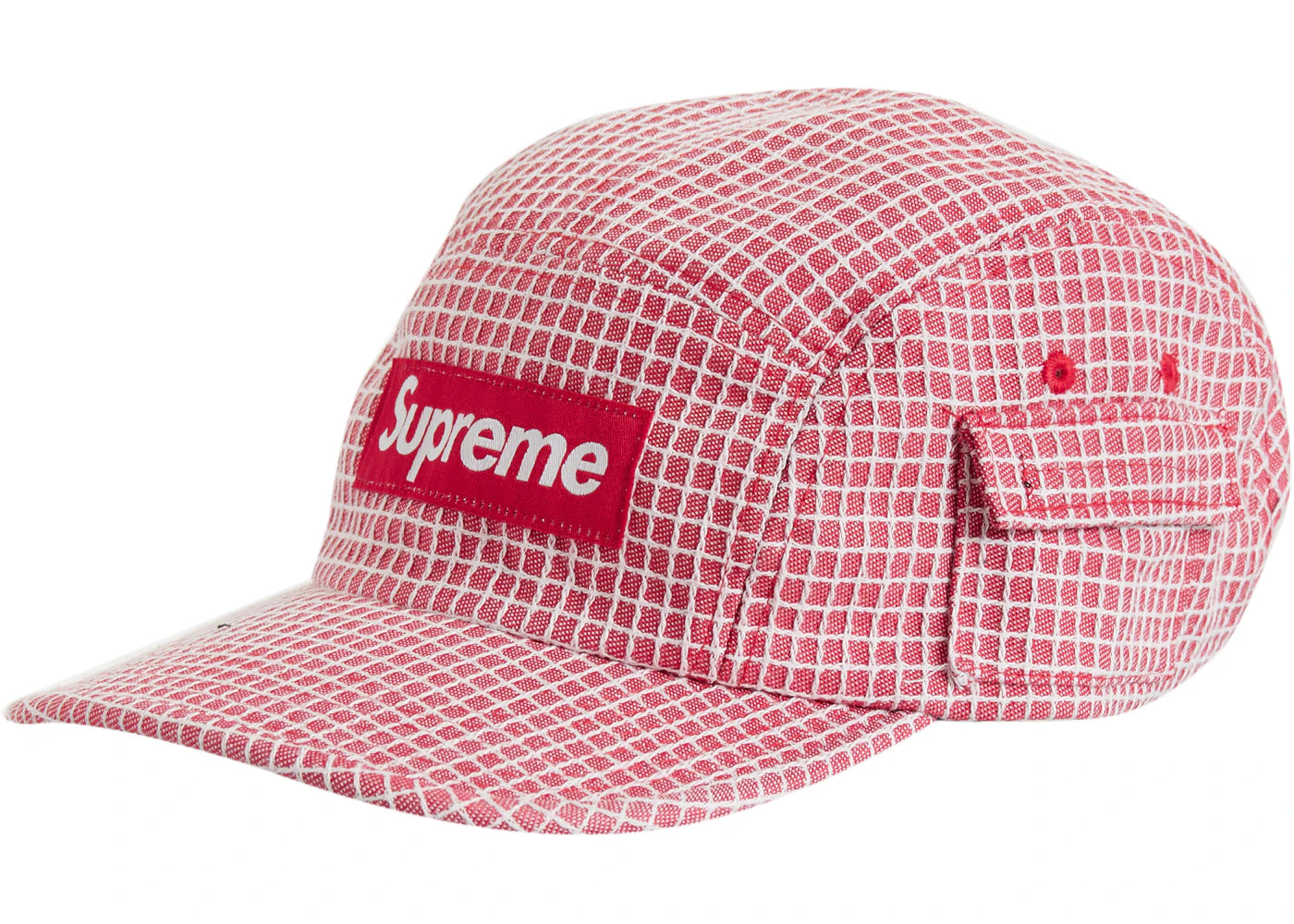 Supreme Denim Ripstop Camp Cap Red