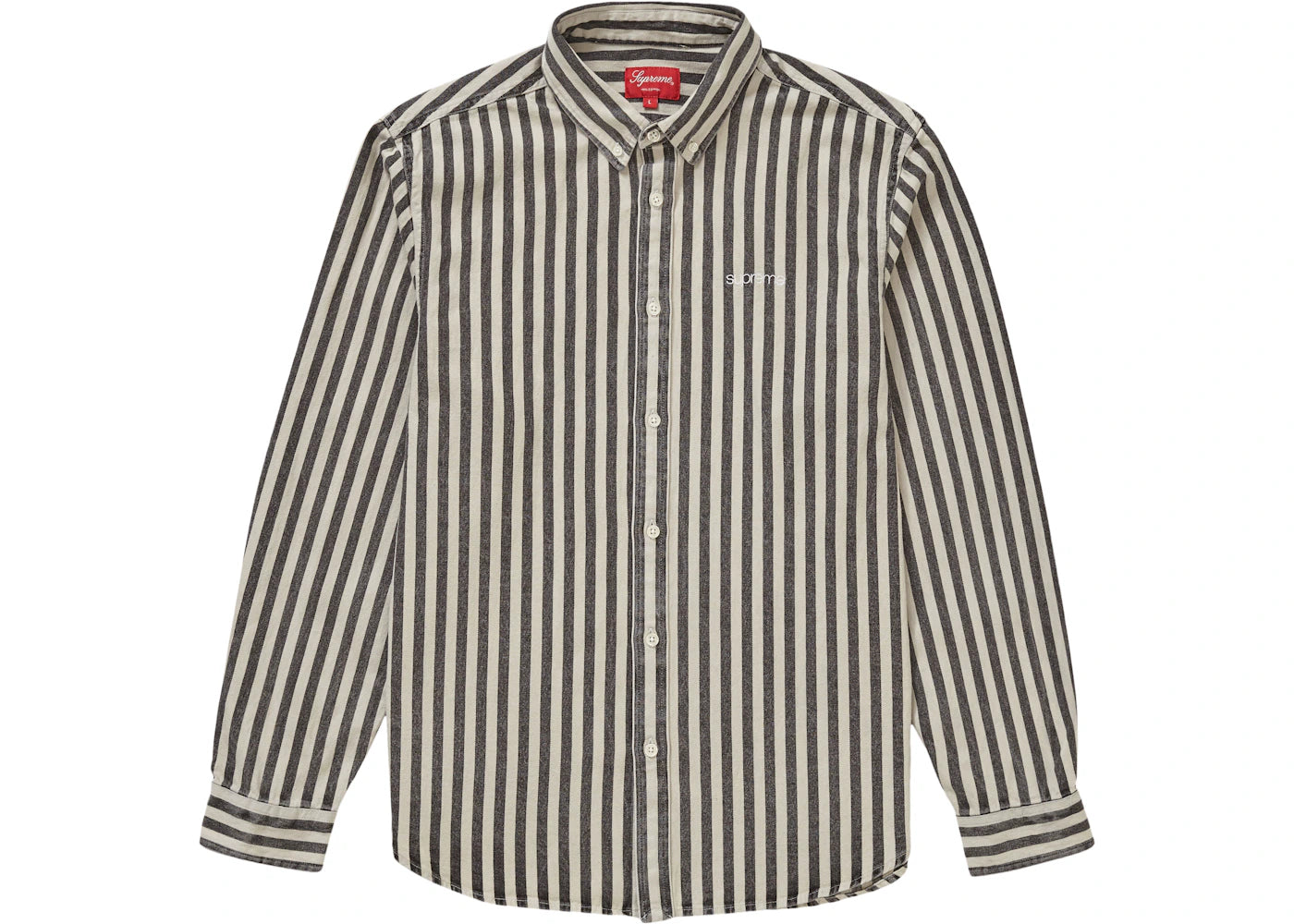 Supreme Denim Shirt Black Stripe