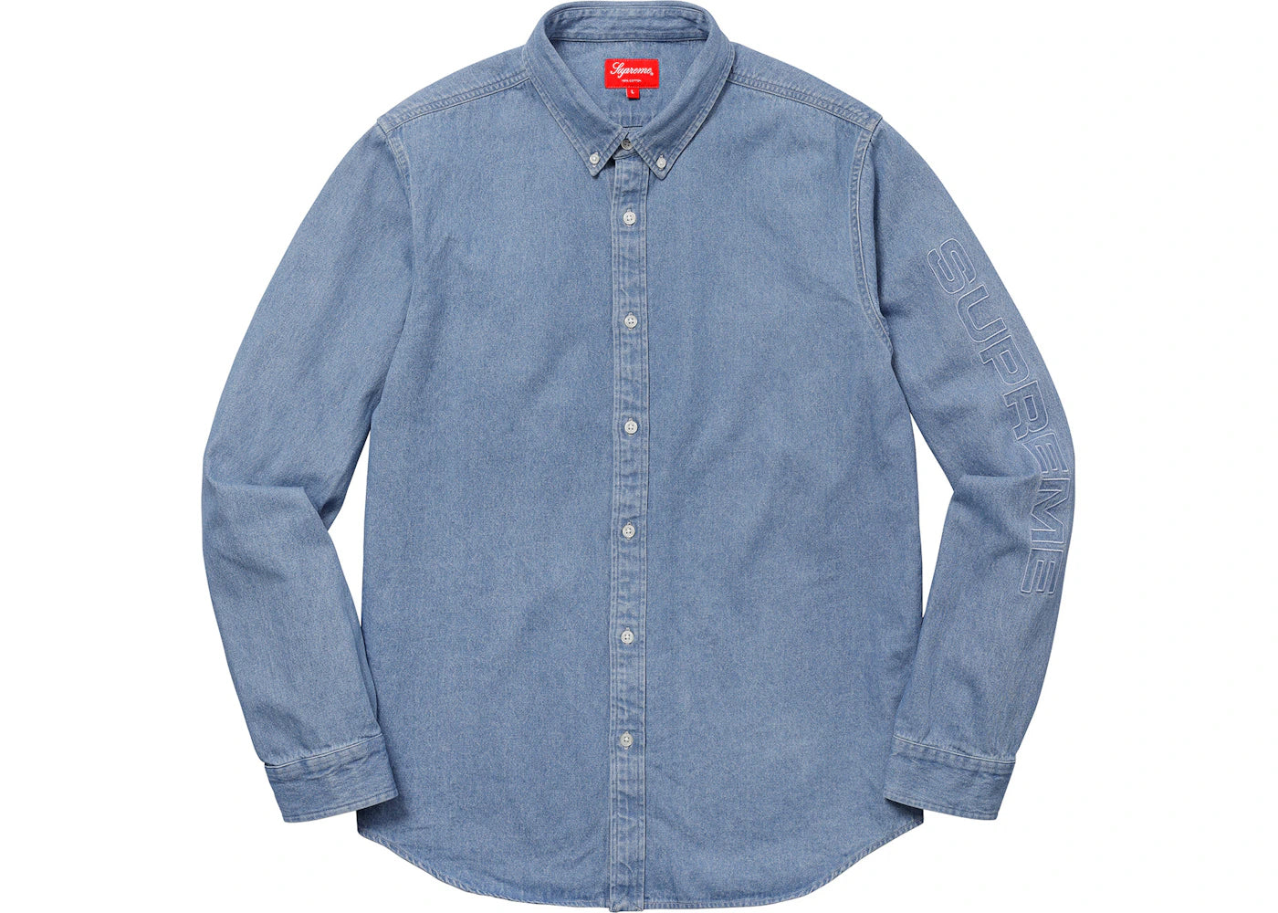 Supreme Denim Shirt Blue
