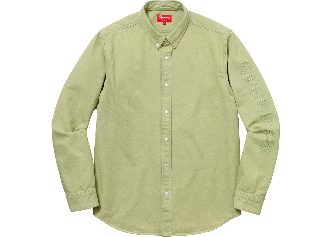 Supreme Denim Shirt Lime