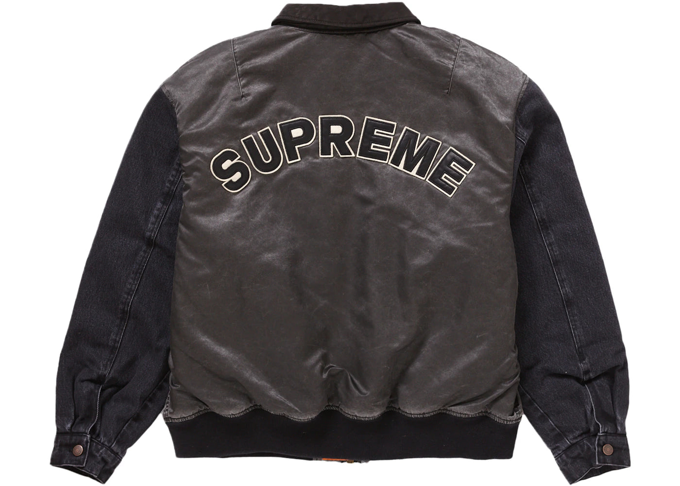 Supreme Denim Sleeve MA-1 Black