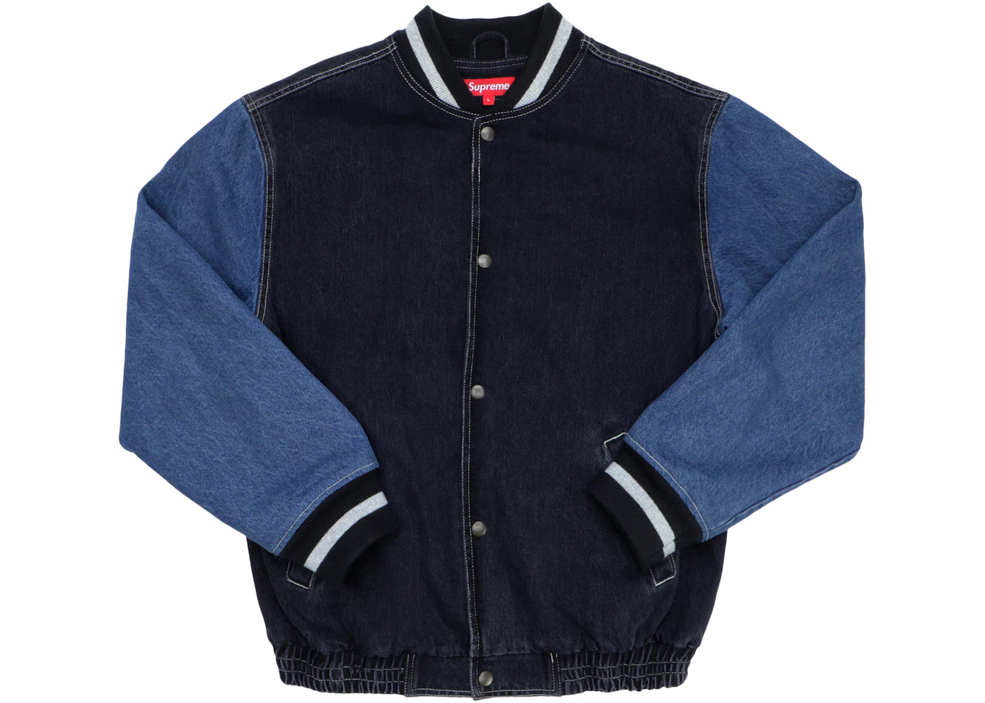 Supreme Denim Varsity Jacket Black