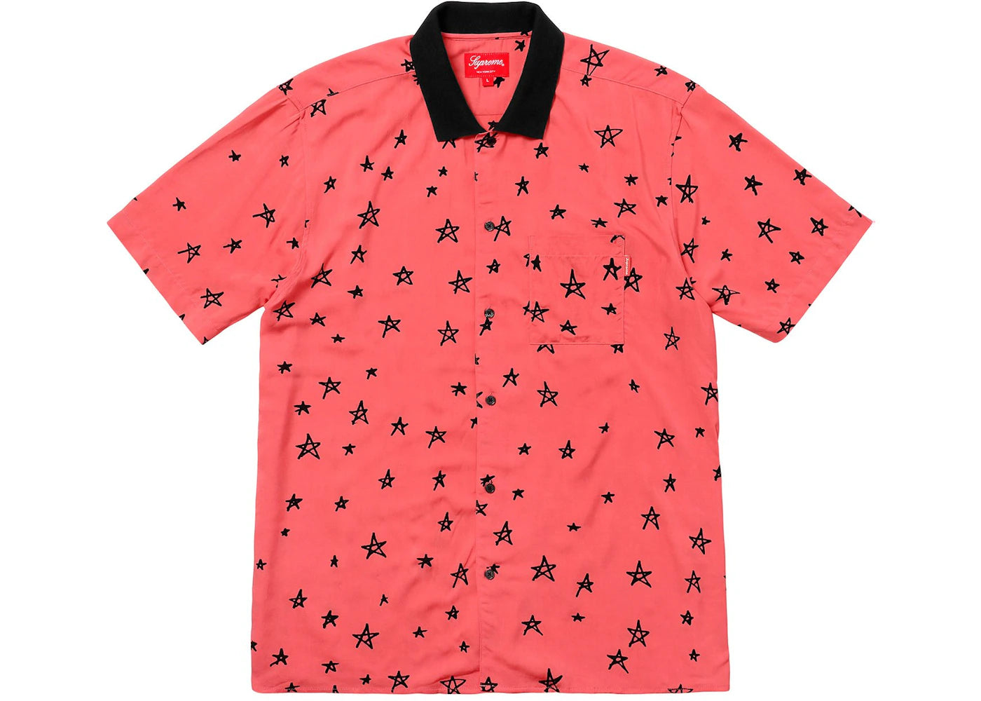 Supreme Devil Rayon Shirt Coral
