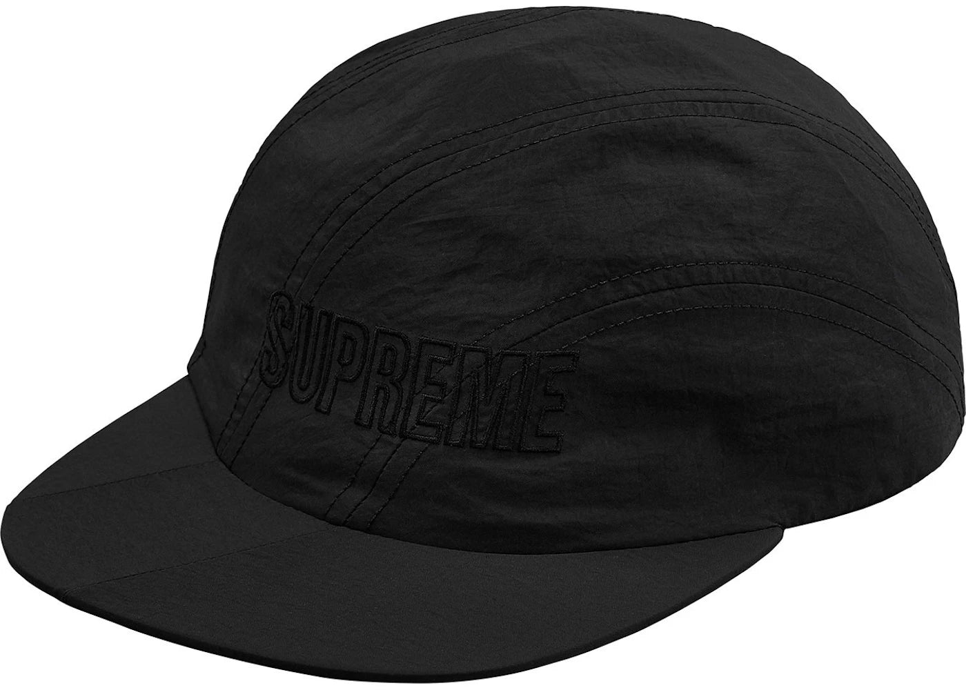 Supreme Diagonal Stripe Nylon Hat Black