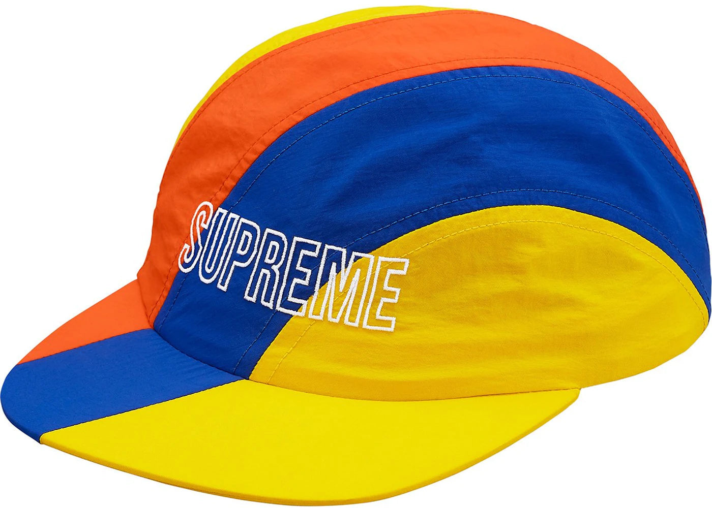 Supreme Diagonal Stripe Nylon Hat Yellow