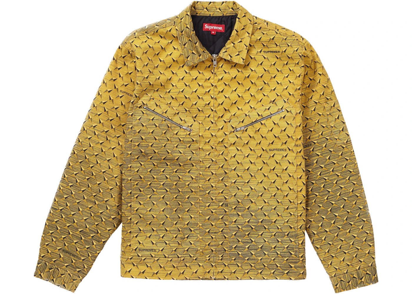 Supreme Diamond Plate Work Jacket Yellow