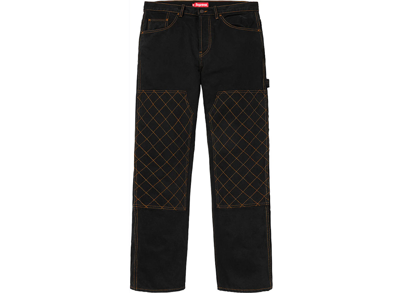 Supreme Diamond Stitch Carpenter Jean Black