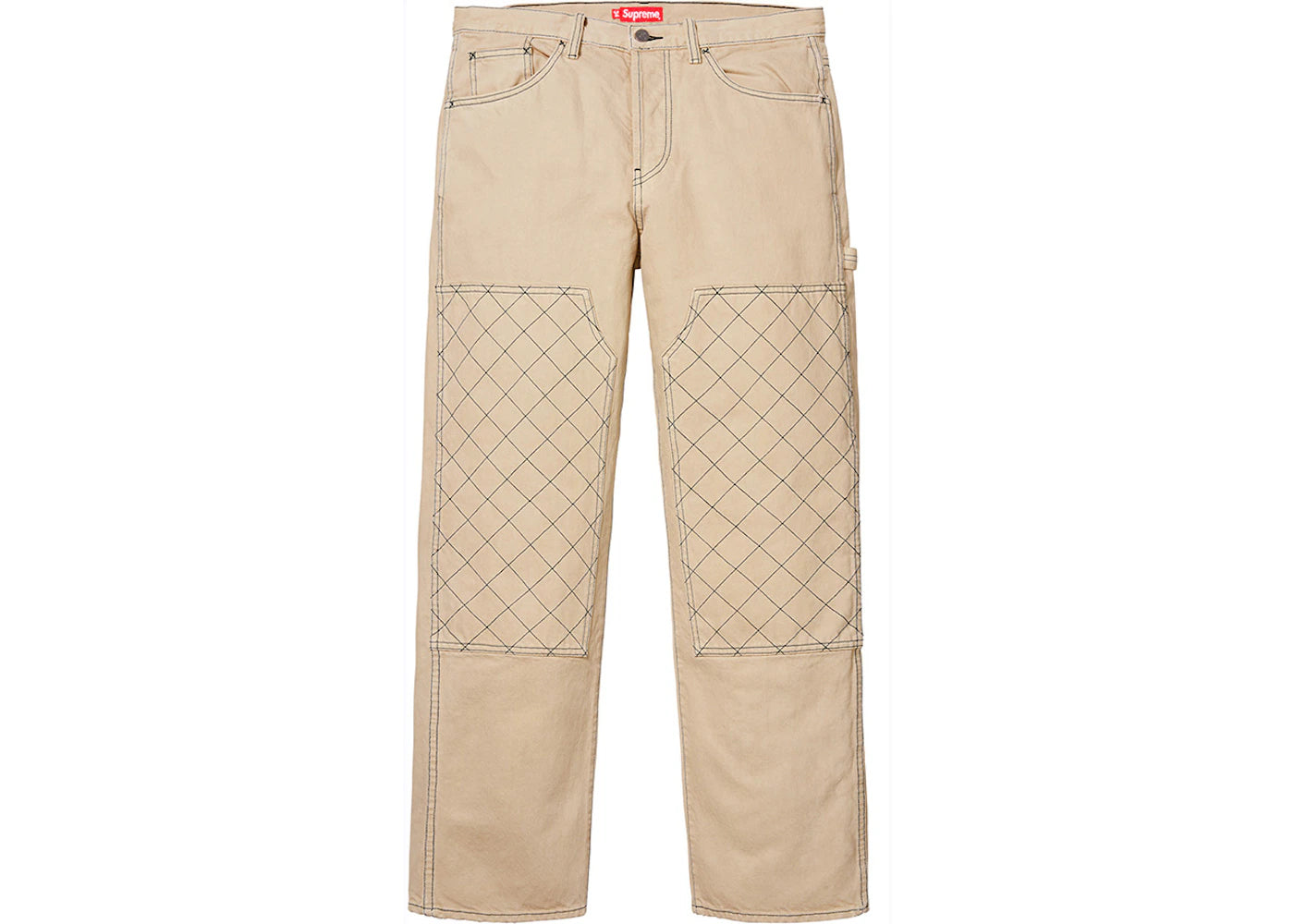 Supreme Diamond Stitch Carpenter Jean Tan