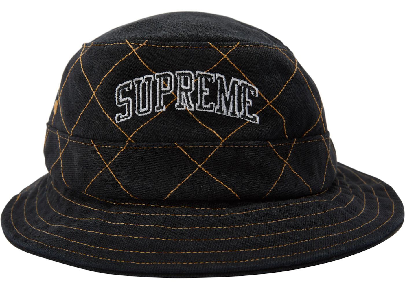 Supreme Diamond Stitch Crusher Black