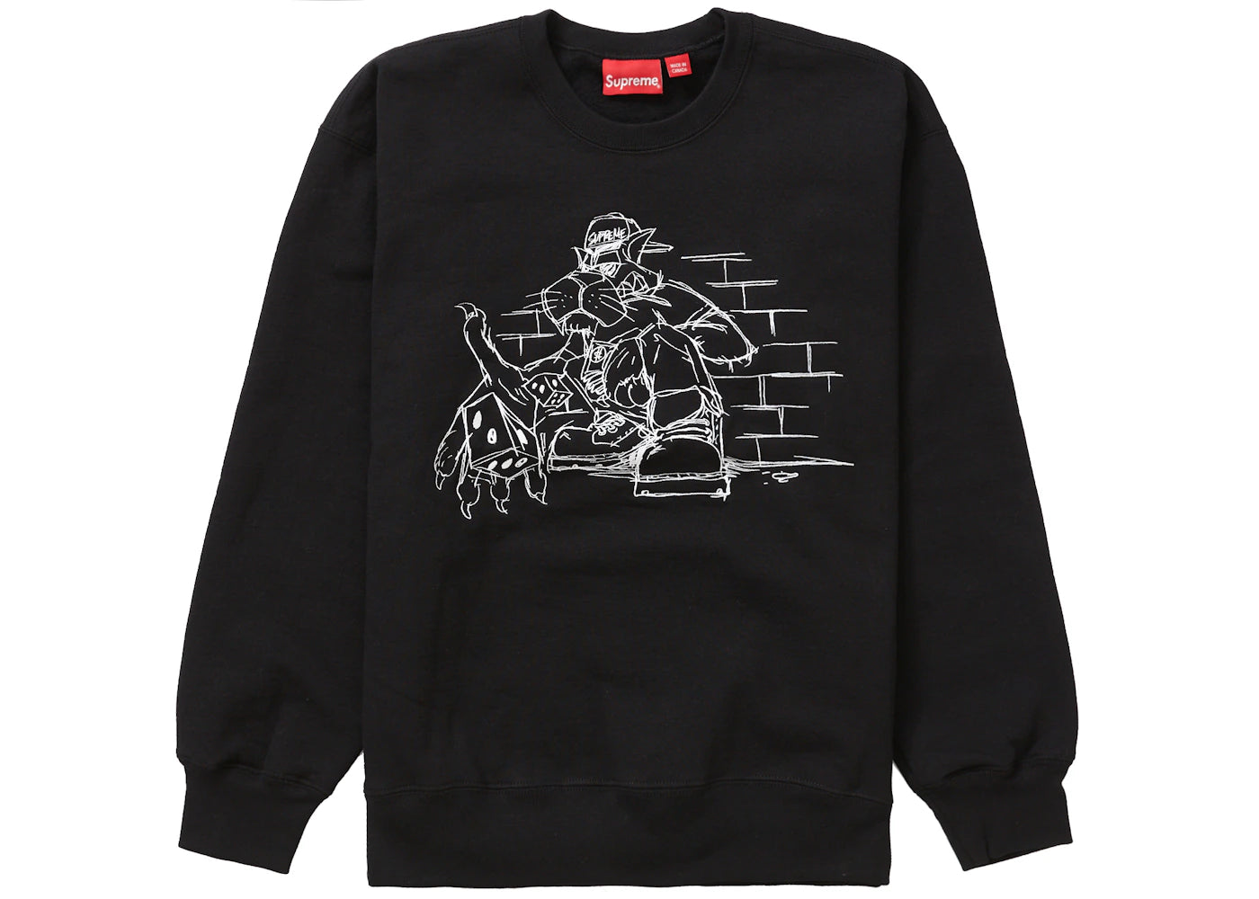 Supreme Dice Crewneck Black