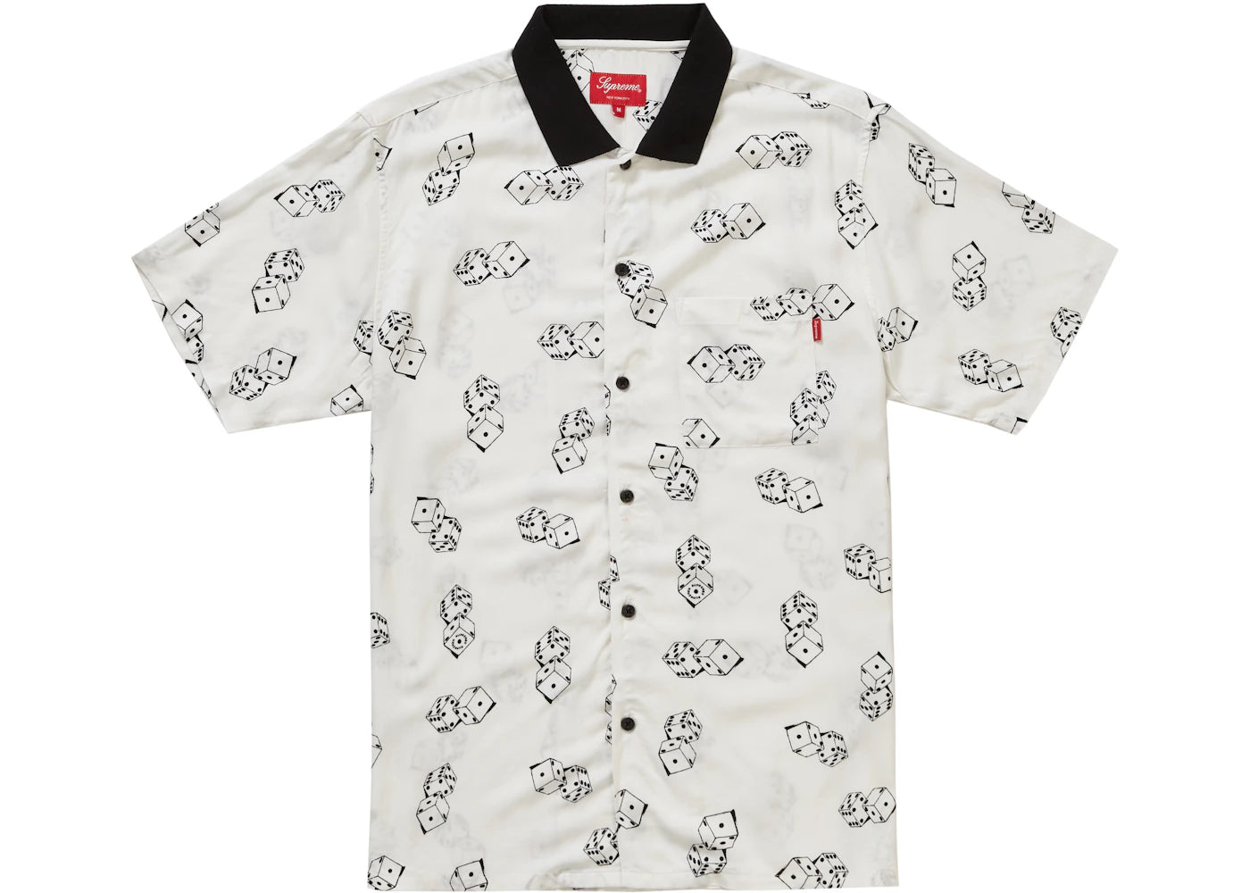 Supreme Dice Rayon S/S Shirt White