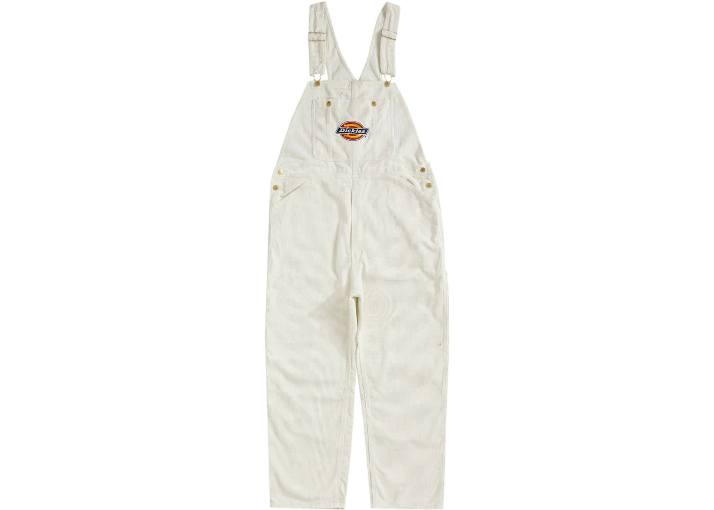 Supreme Dickies Corduroy Overalls White