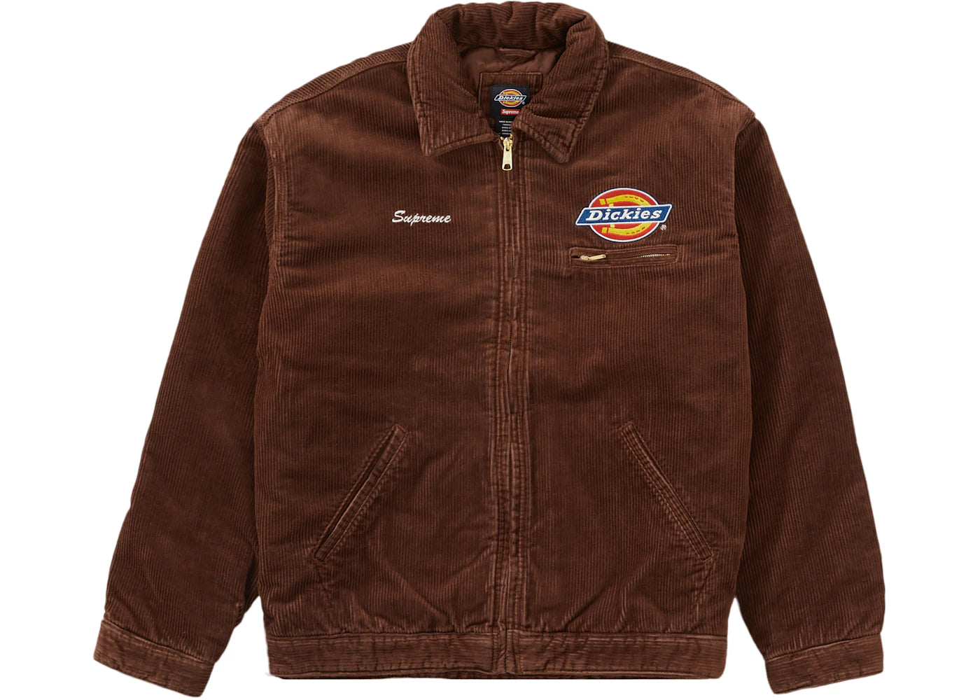 Supreme Dickies Corduroy Work Jacket Brown