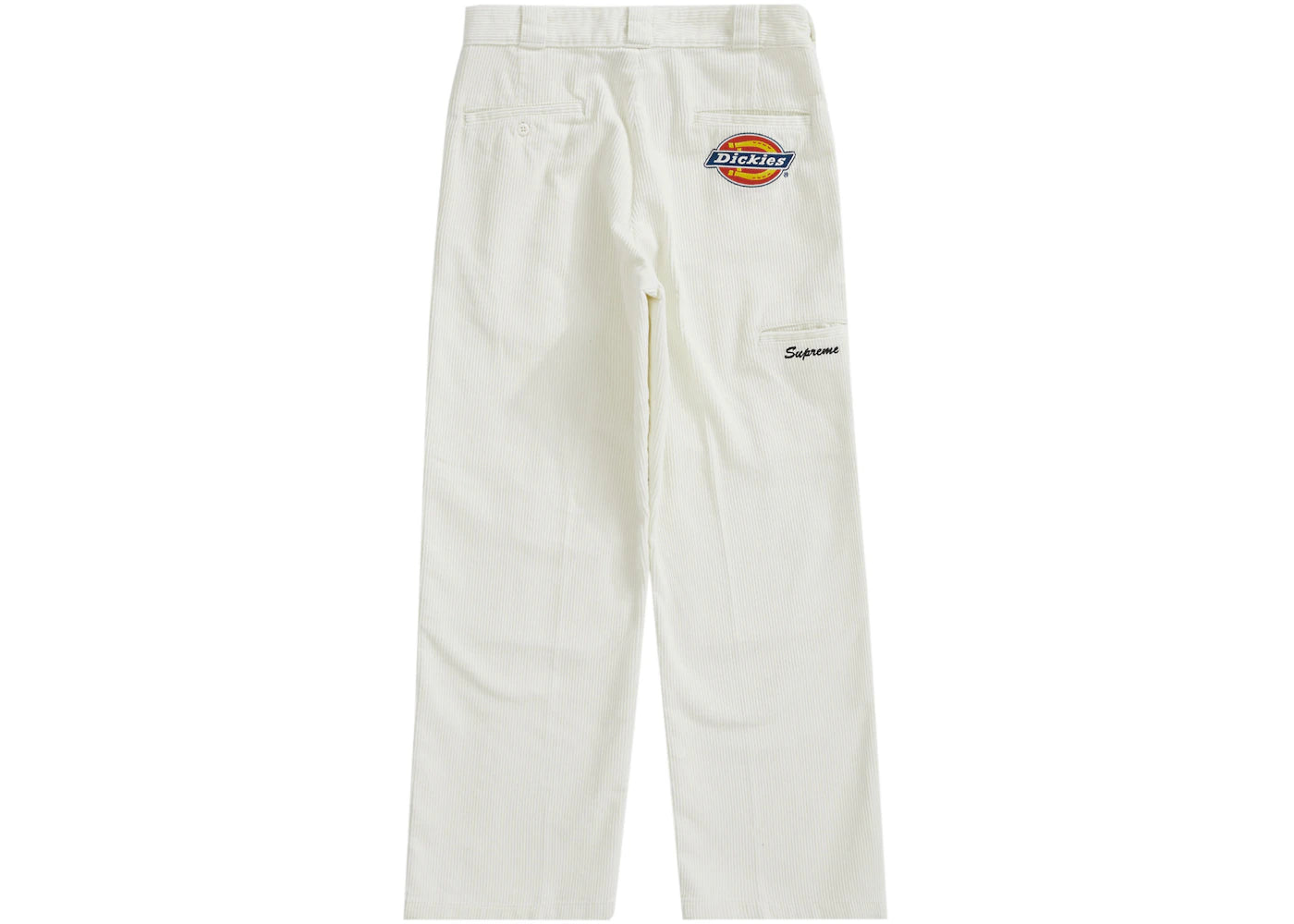 Supreme Dickies Double Knee Corduroy Work Pant White