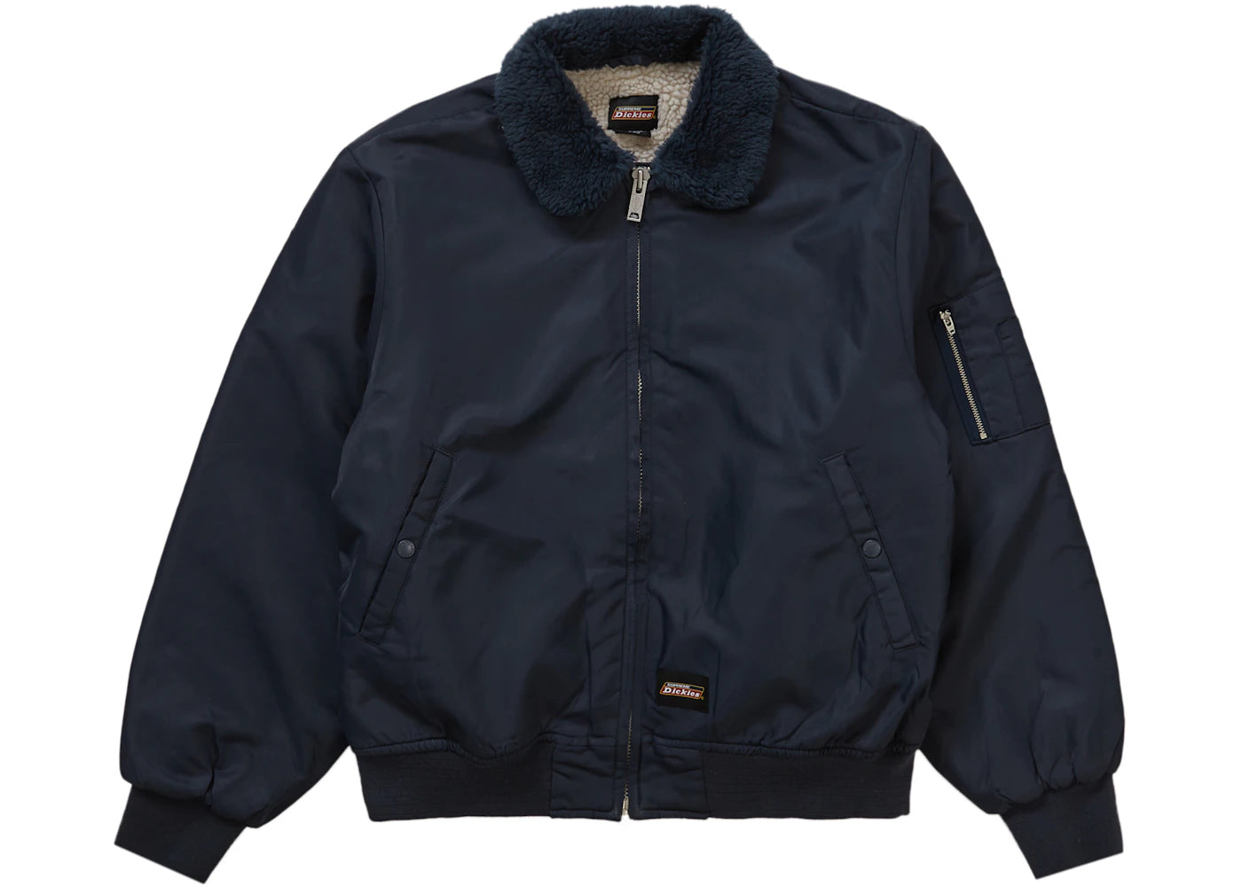 Supreme Dickies Fur Collar Bomber Jacket Navy