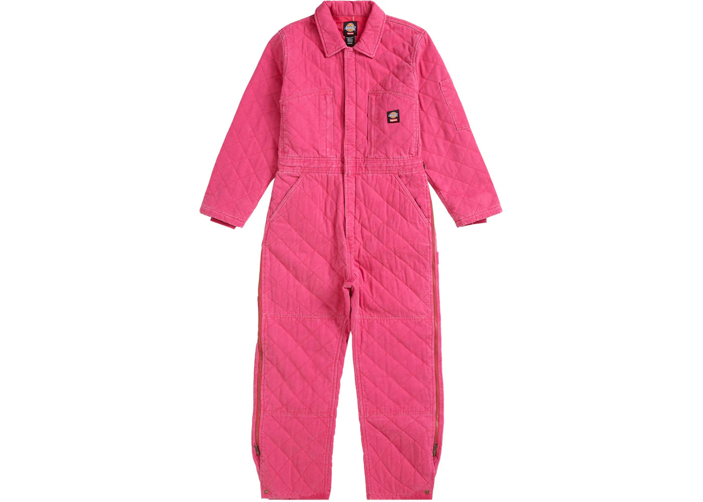 Supreme Dickies Quilted Denim Coverall Pink