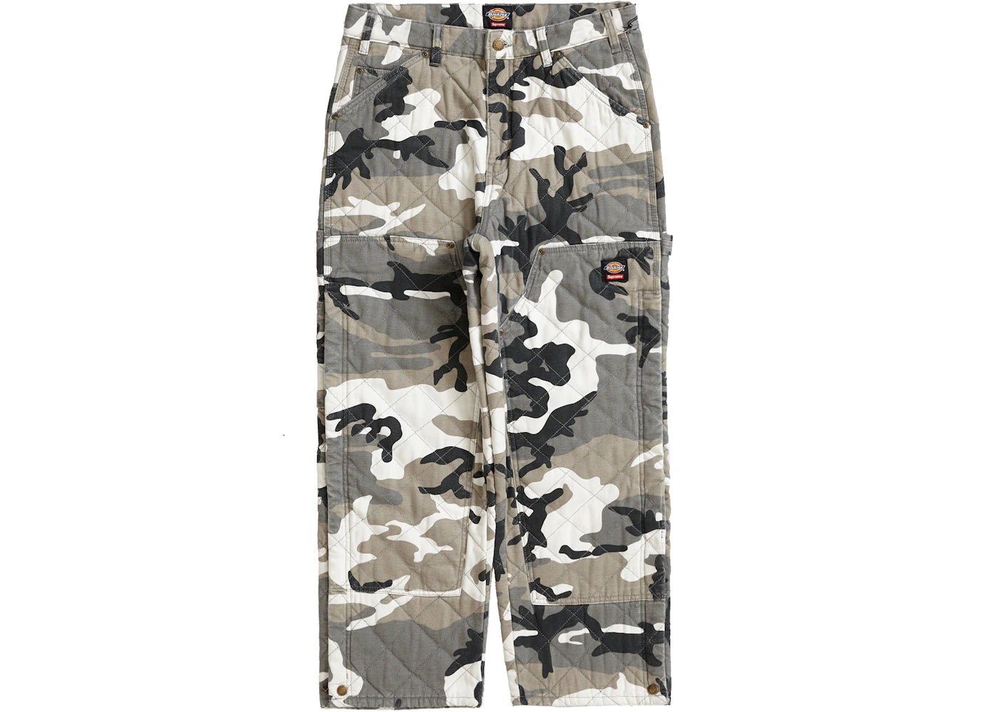 Supreme Dickies Quilted Double Knee Painter Pant Grey Camo