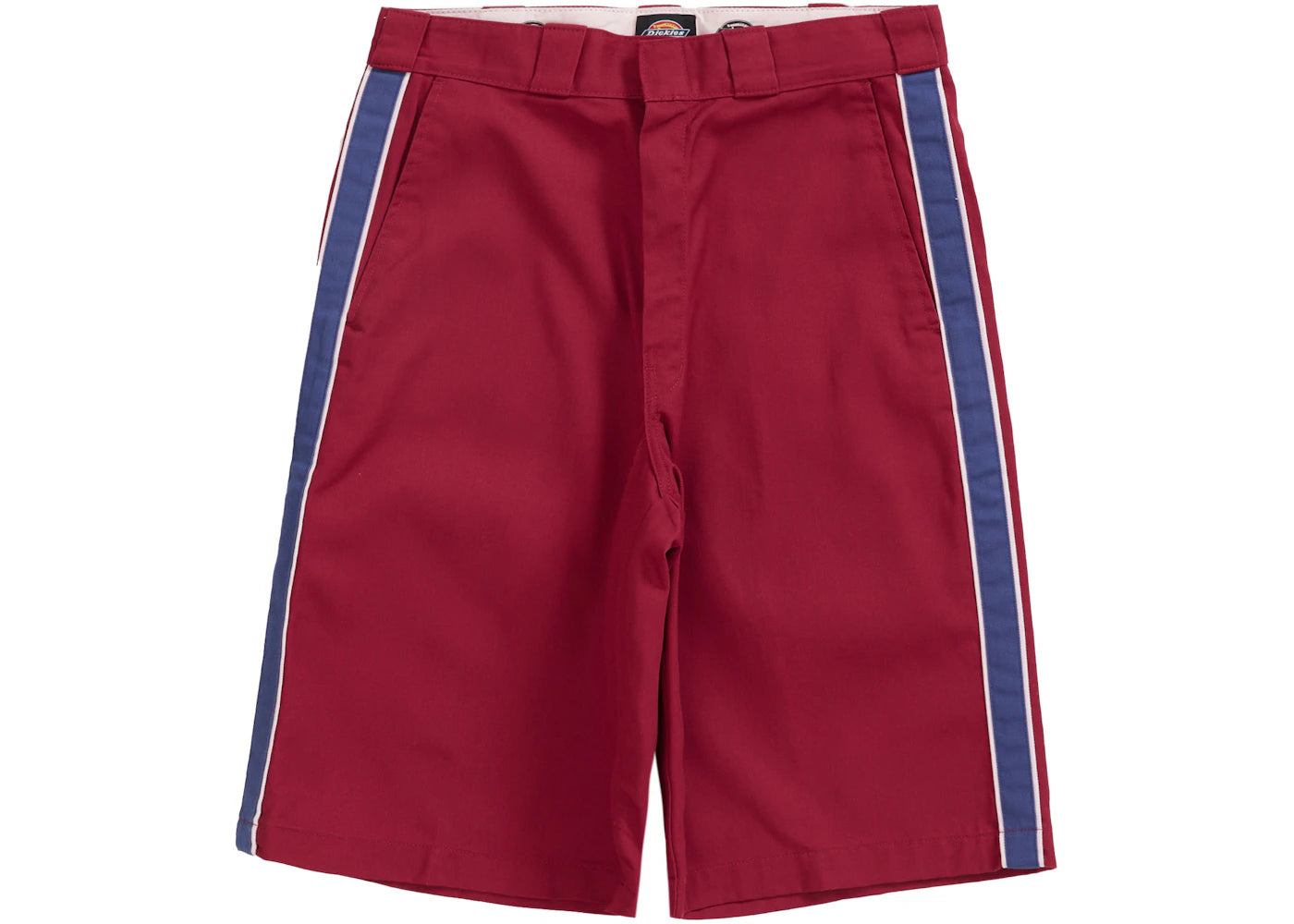 Supreme Dickies Stripe 13” Loose Fit Work Short Maroon