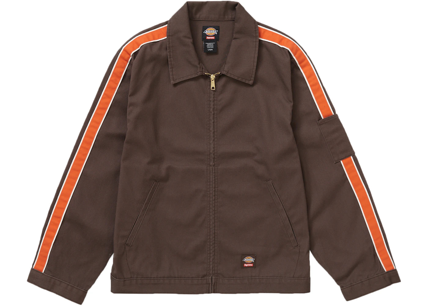 Supreme Dickies Stripe Eisenhower Jacket Brown