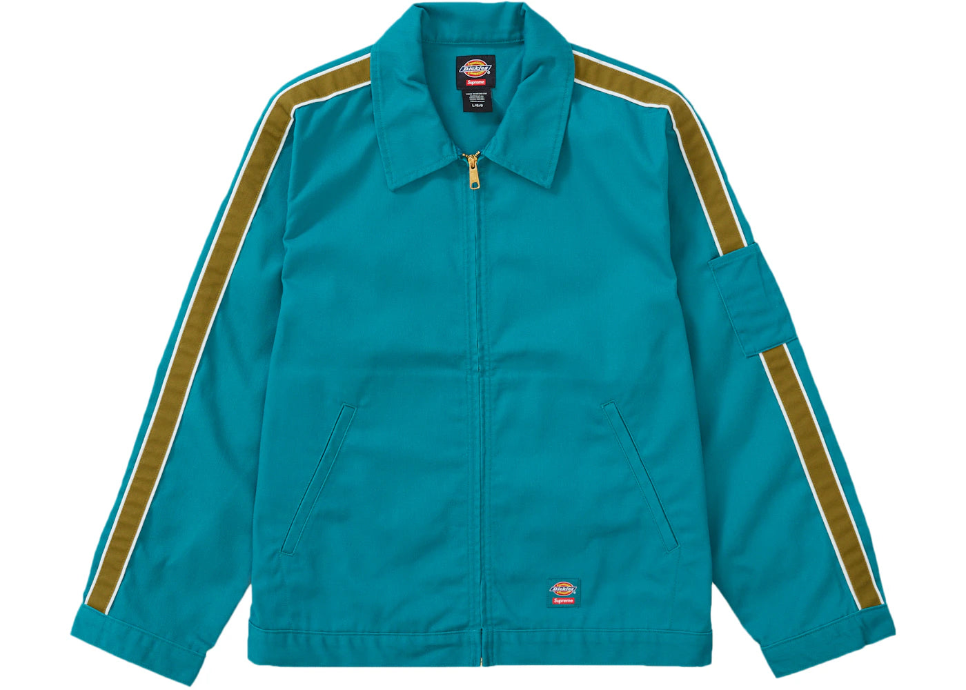 Supreme Dickies Stripe Eisenhower Jacket Teal