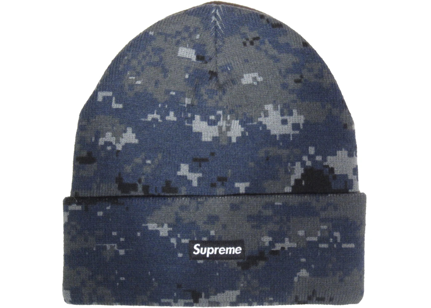 Supreme Digi Camo Beanie Navy Digi Camo