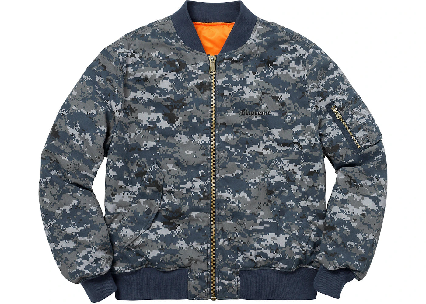 Supreme Digi Camo MA-1 Navy Digi Camo