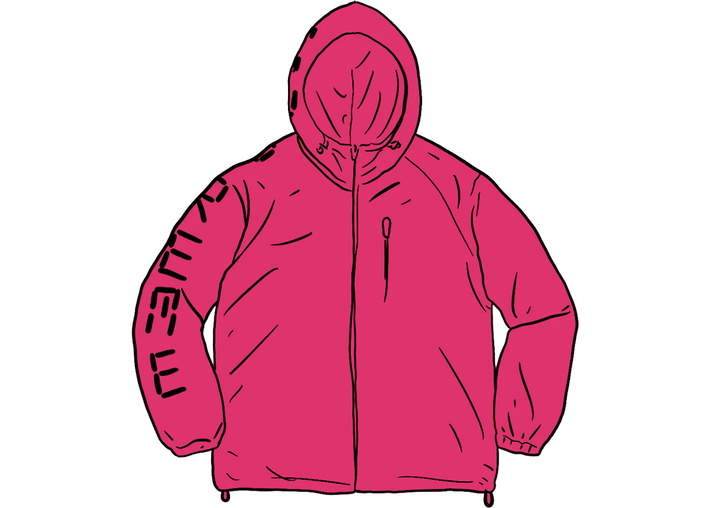 Supreme Digital Logo Track Jacket Fuchsia