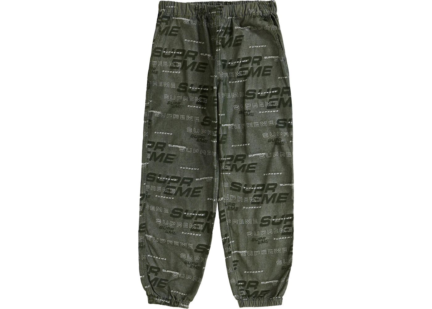 Supreme Dimensions Logo Denim Skate Skate Pant Green