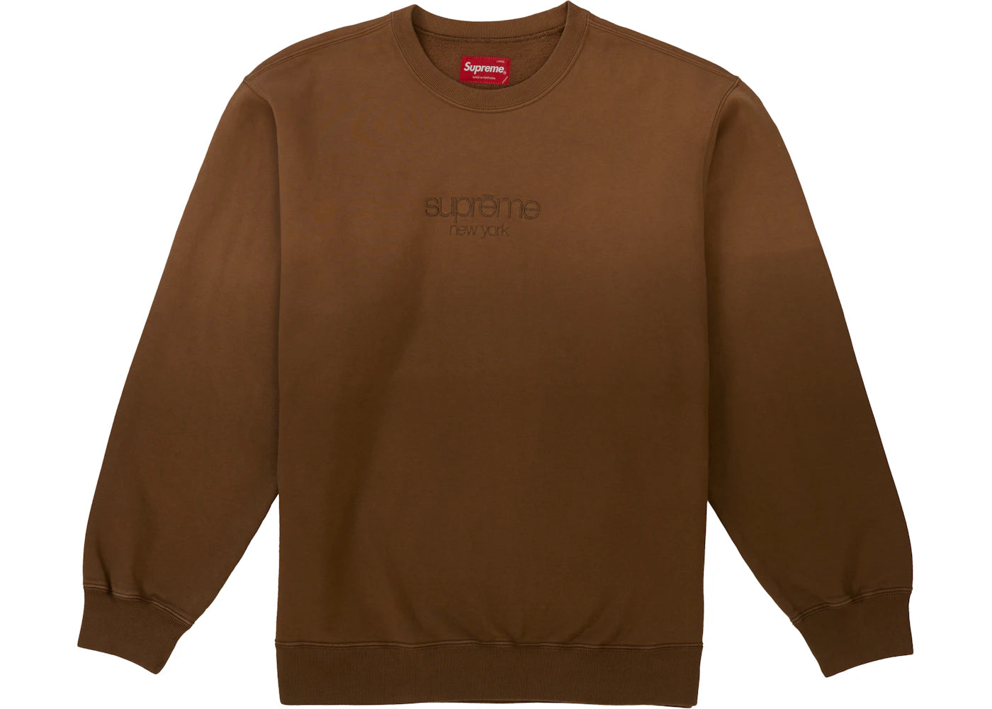 Supreme Dipped Crewneck Brown