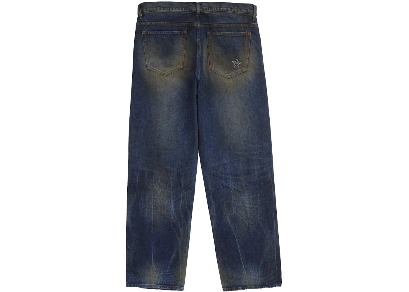Supreme Distressed Loose Fit Selvedge Jean (SS25) Washed Grey Supreme Distressed Loose Fit Selvedge Jean (SS25) Washed Grey