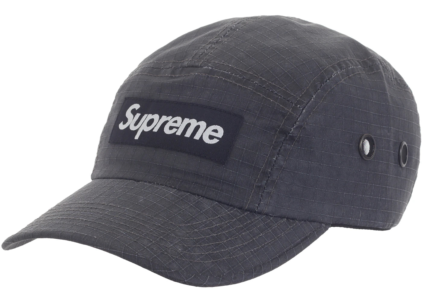 Supreme Distressed Ripstop Camp Cap Black