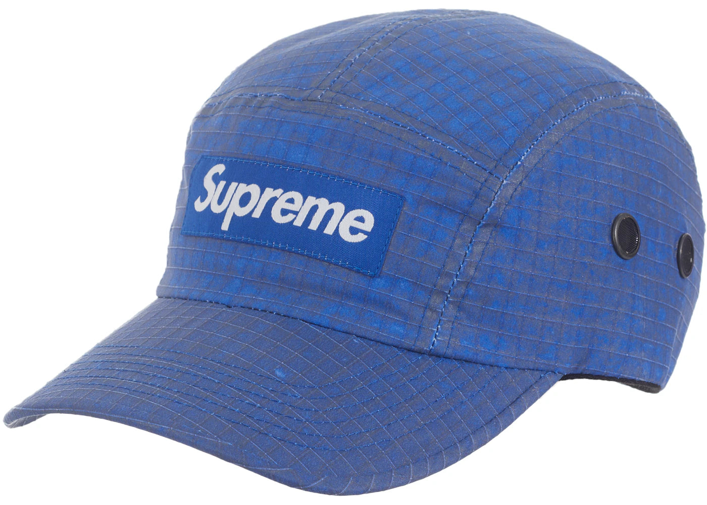 Supreme Distressed Ripstop Camp Cap Blue