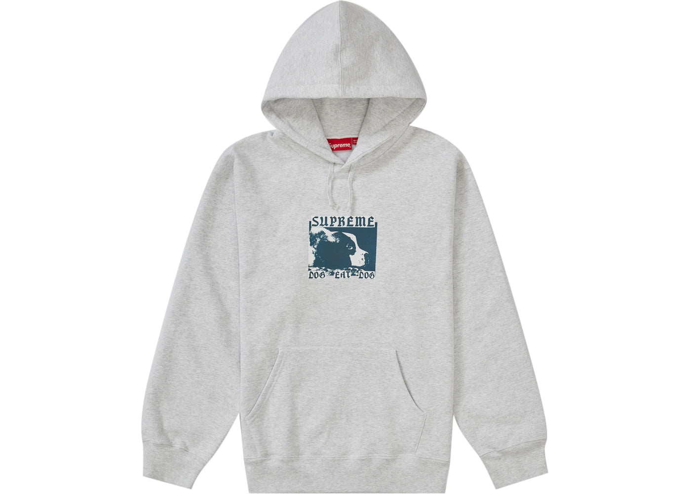 Supreme Dog Eat Dog Hooded Sweatshirt Ash Grey