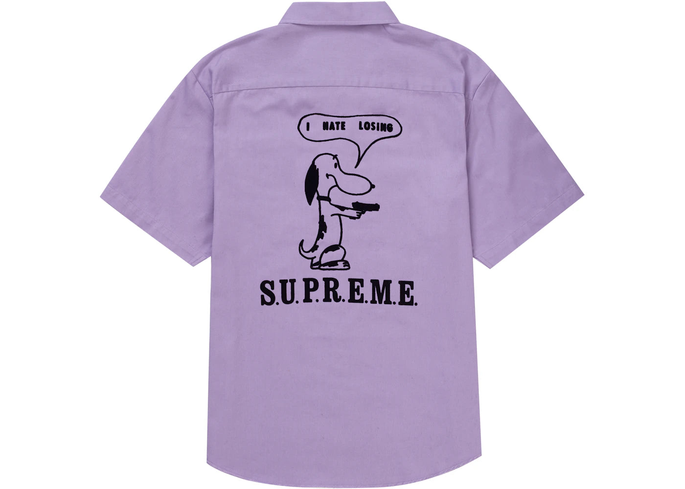 Supreme Dog S/S Work Shirt Pale Purple