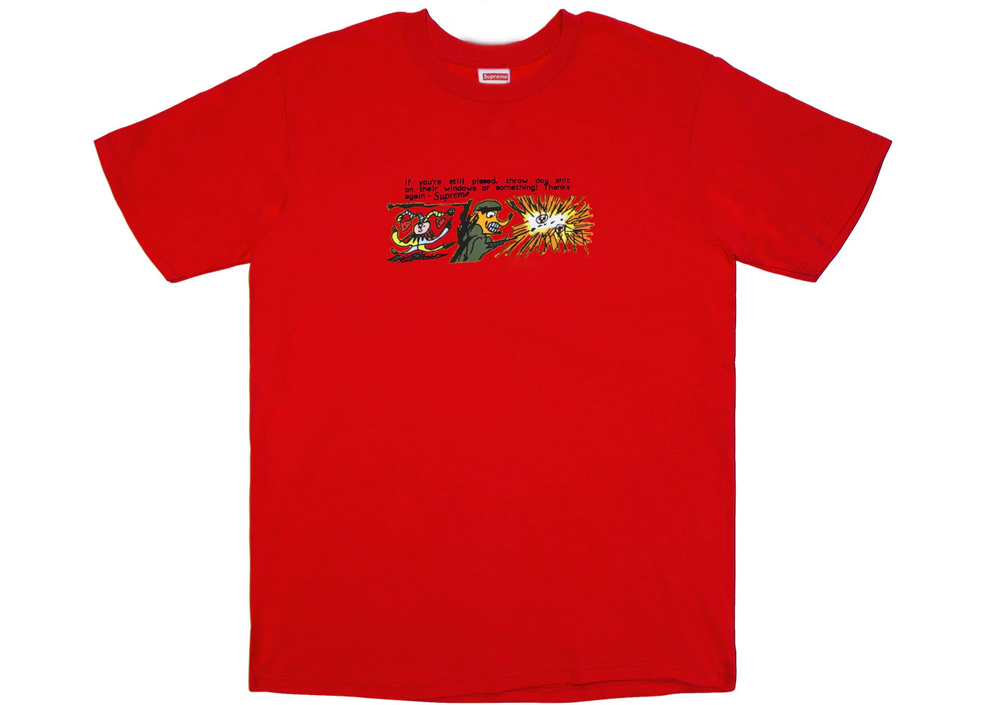 Supreme Dog Shit Tee Red