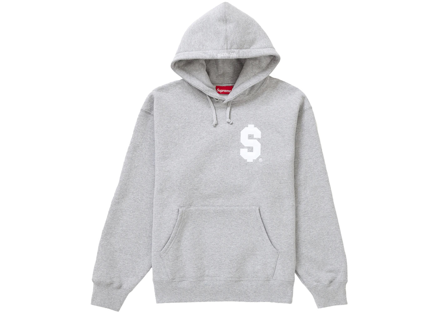 Supreme $ Hooded Sweatshirt Heather Grey