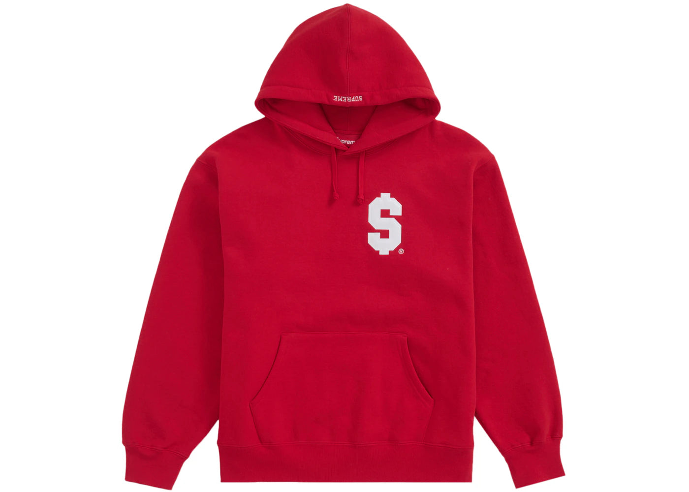 Supreme $ Hooded Sweatshirt Red