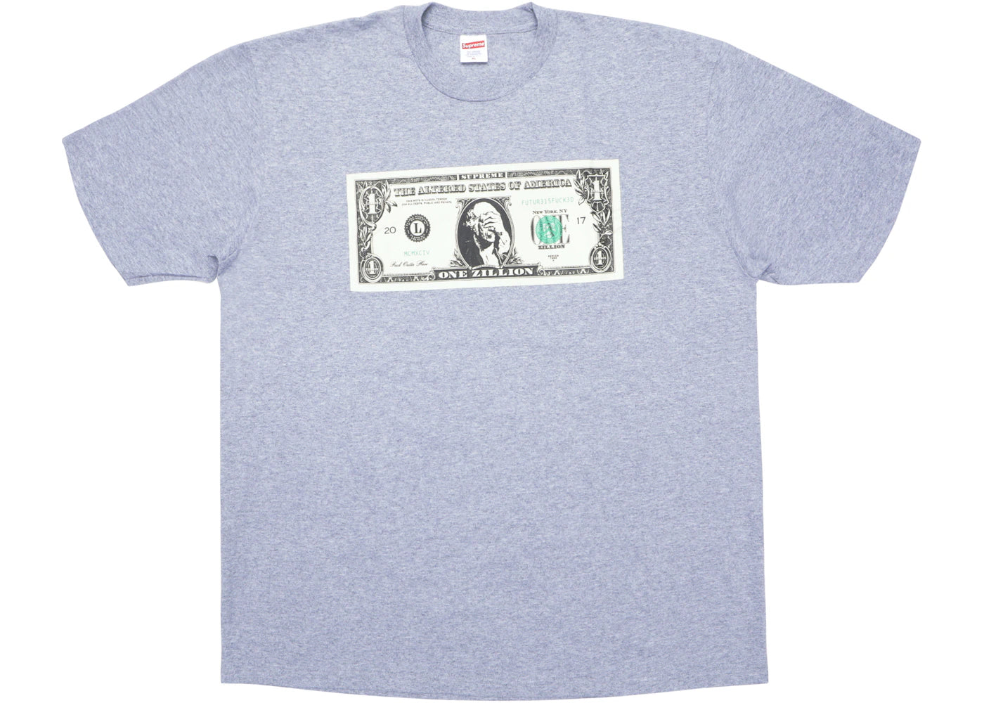 Supreme Dollar Tee Heather Grey