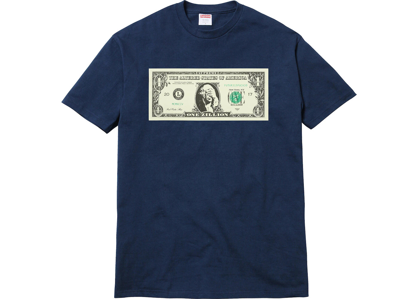 Supreme Dollar Tee Navy