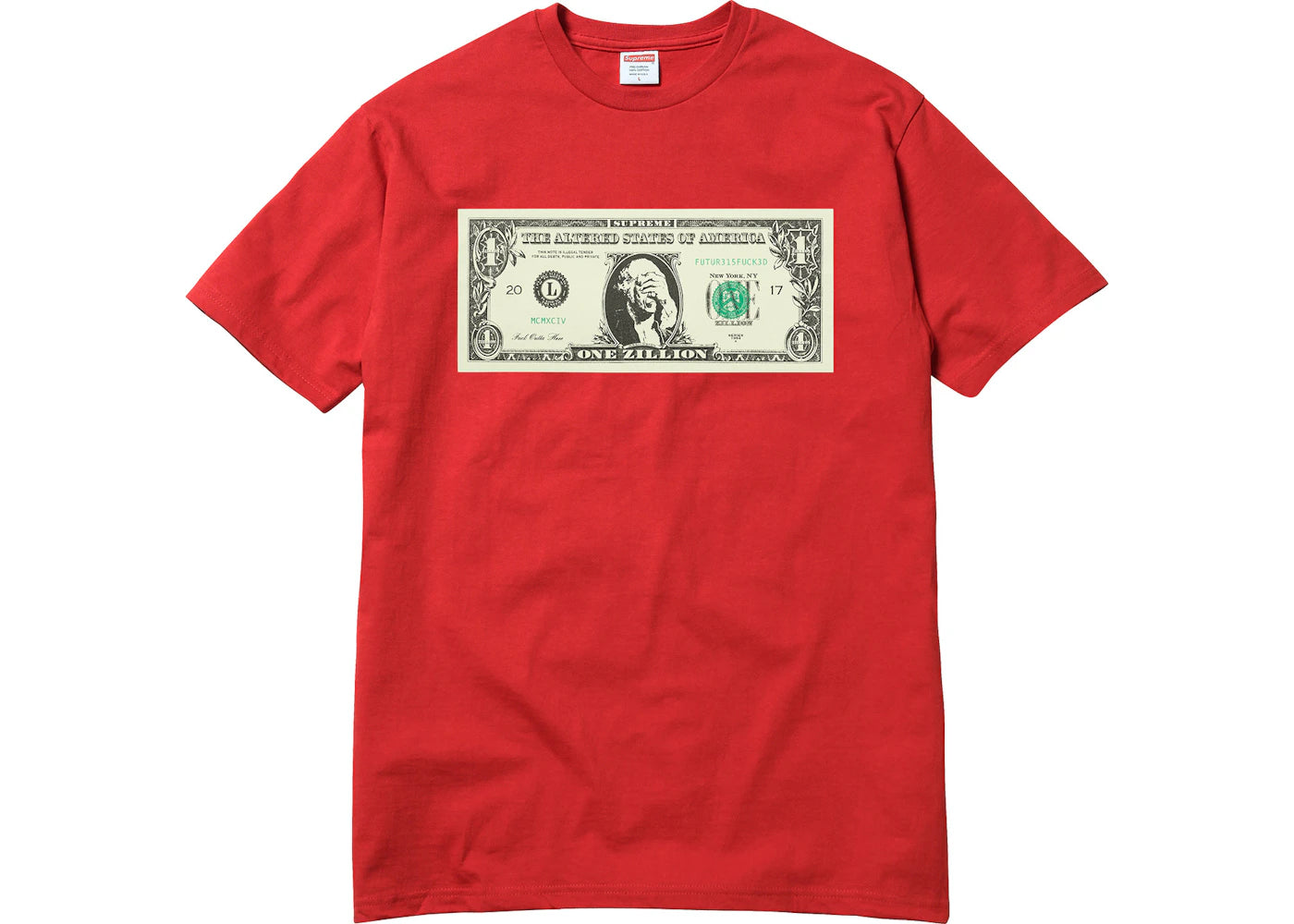 Supreme Dollar Tee Red