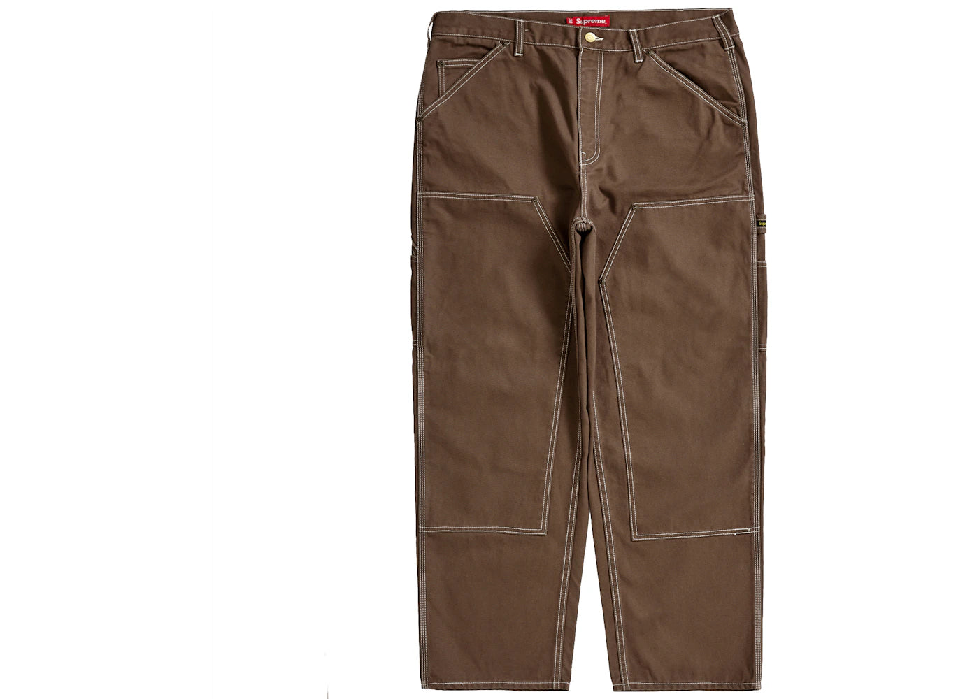 Supreme Double Knee Canvas Painter Pant Brown