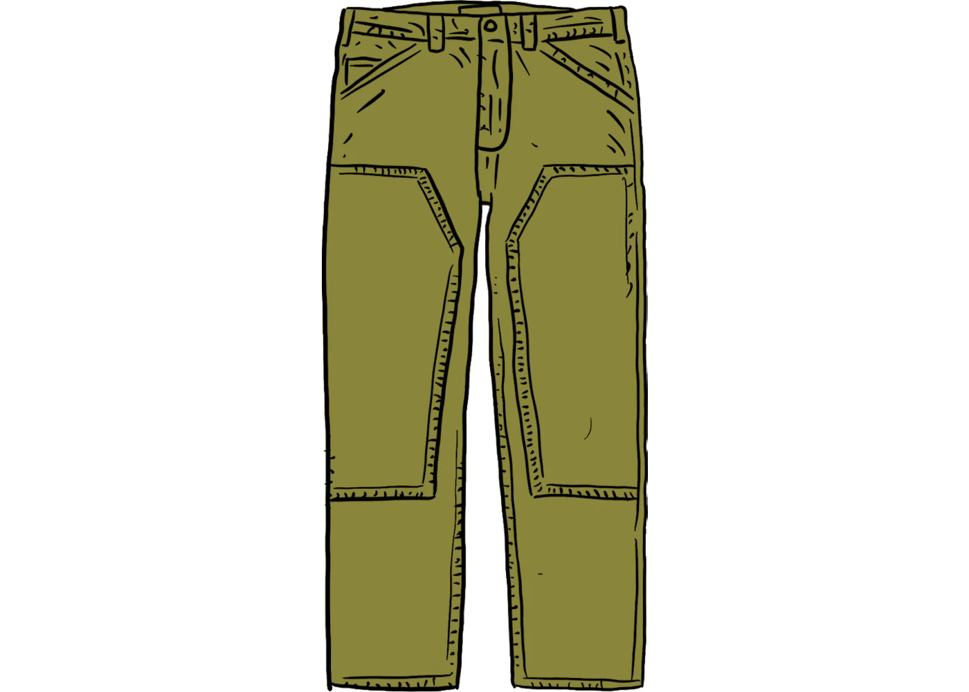 Supreme Double Knee Corduroy Painter Pant Green