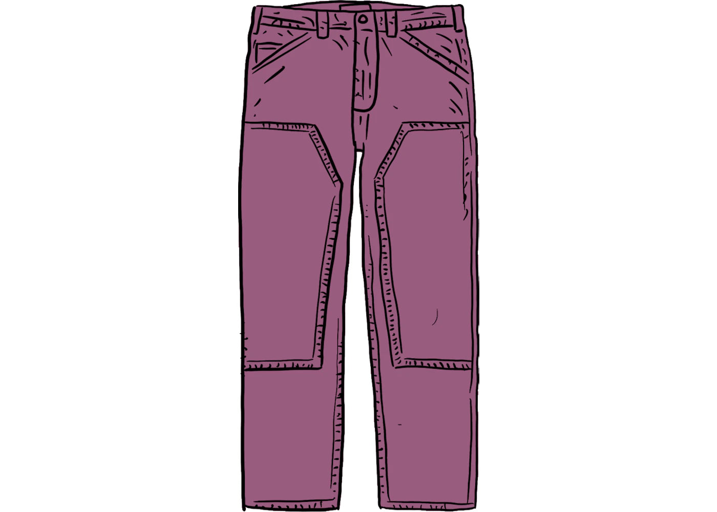 Supreme Double Knee Corduroy Painter Pant Purple