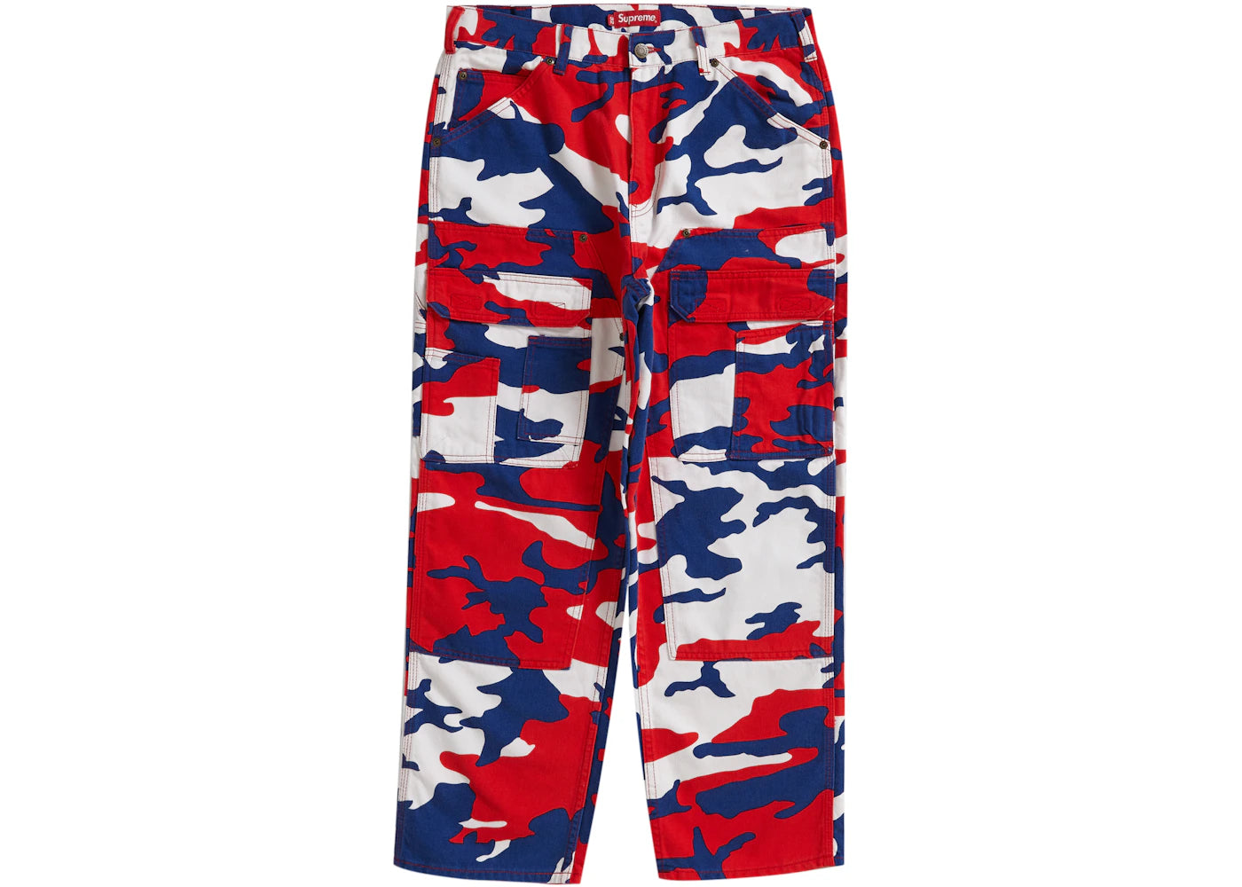 Supreme Double Knee Denim Utility Pant Red Camo