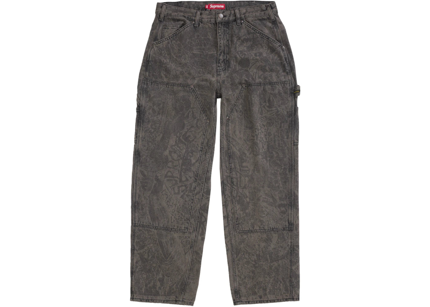 Supreme Double Knee Painter Pant (FW24) Washed Black